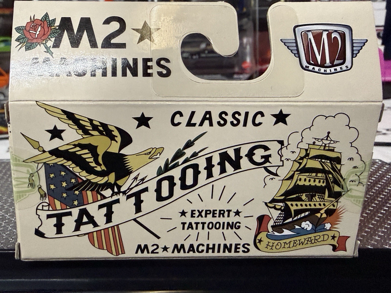 💥M2 Machines Flash & Diecast 1941 Willys Coupe Gasser Tattooing 1:64 💥