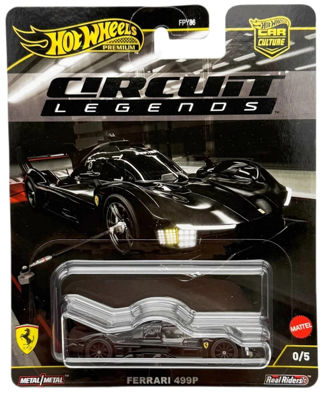 🔥 Chase! Hot Wheels Premium Car Culture 2025 Circuit Legends Ferrari 499P Black