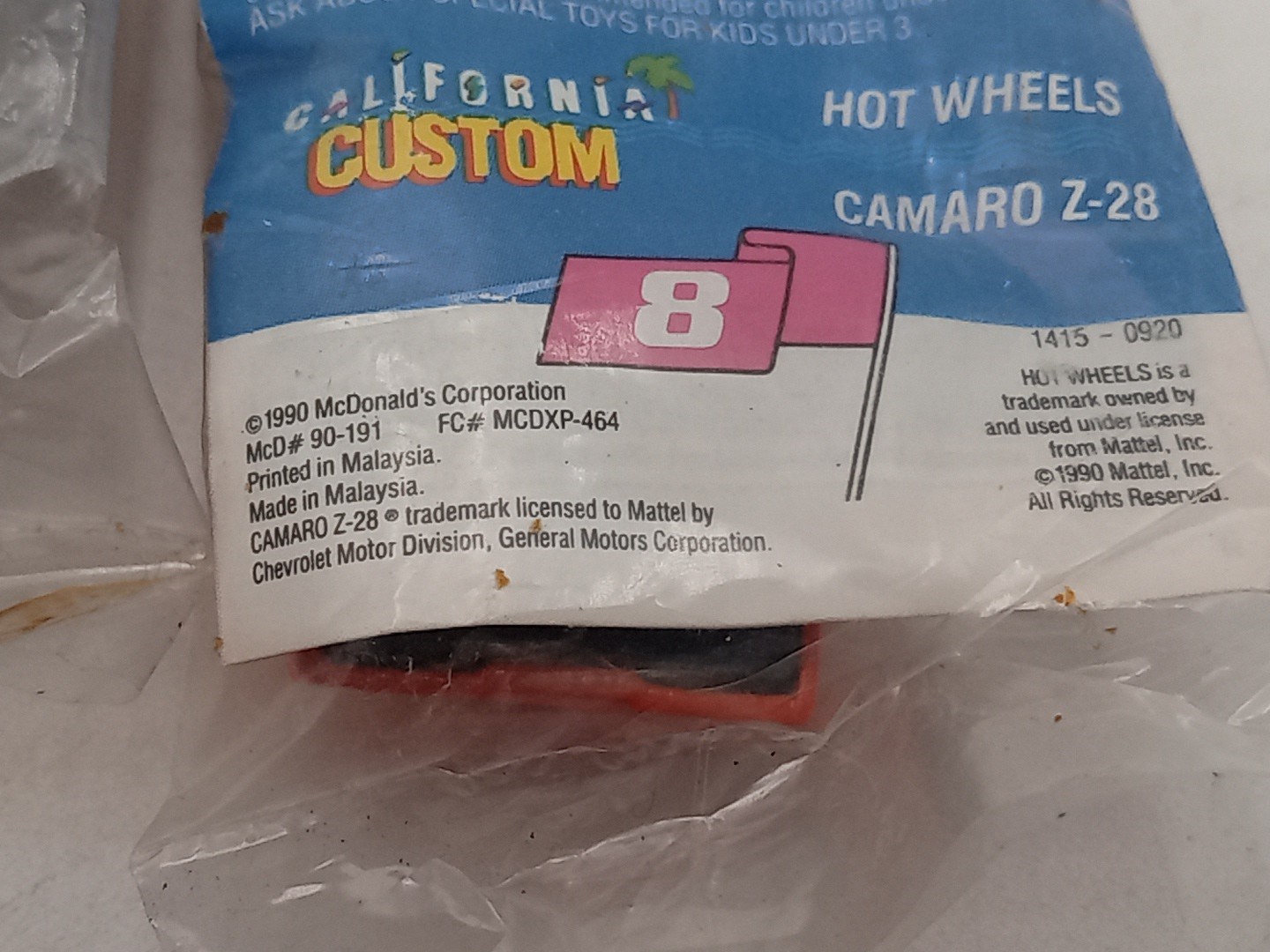 1990 McDonald’s Hot Wheels Custom Set of 4 #ugb6