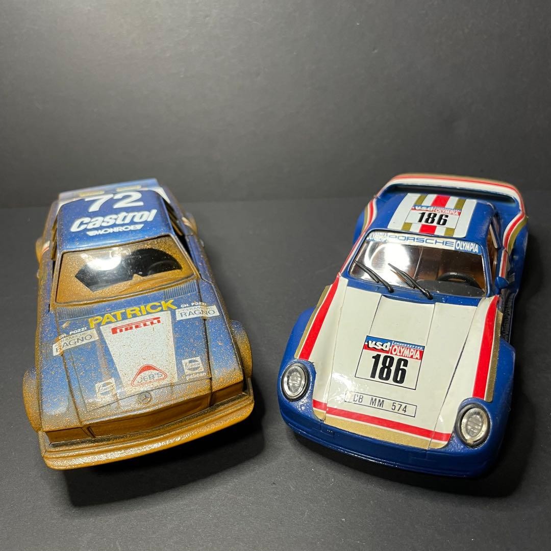 Porsche 959 Mercedes 450SLC 2 Model Cars Used for Display