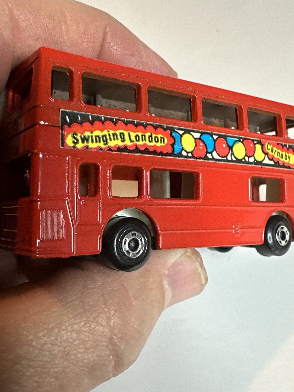 Matchbox Lesney Superfast No.17 “Swinging London 1972 The Londoner Black Bottom