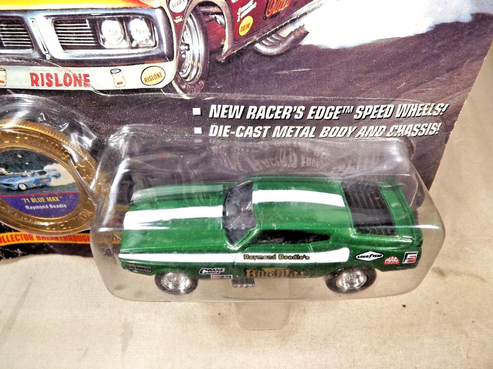1995 Johnny Lightning Dragsters USA Series 2 ’71 BLUE MAX Raymond Beadie Green