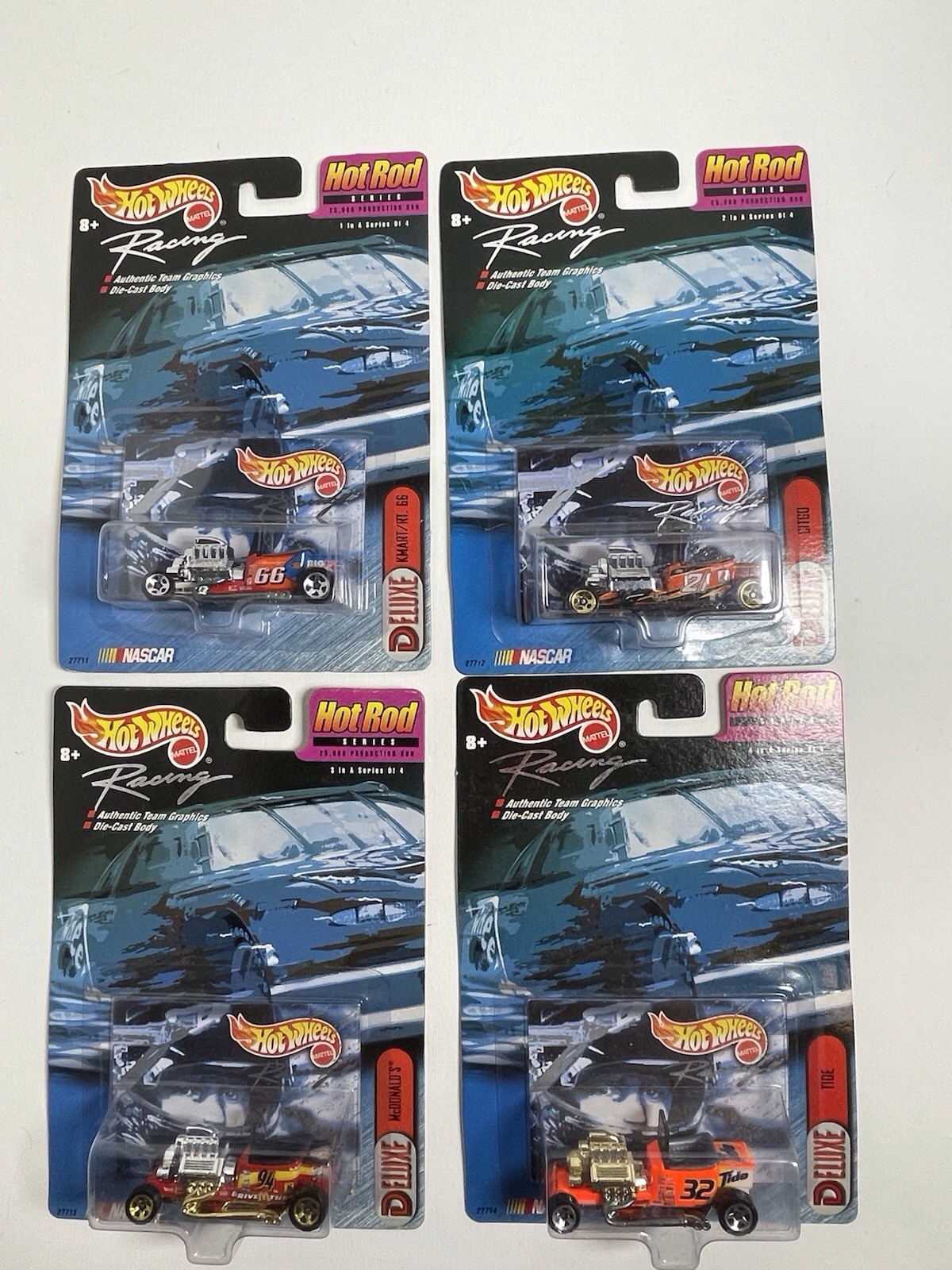 HOT WHEELS RACING NASCAR HOT ROD SERIES DELUXE Set Of 4
