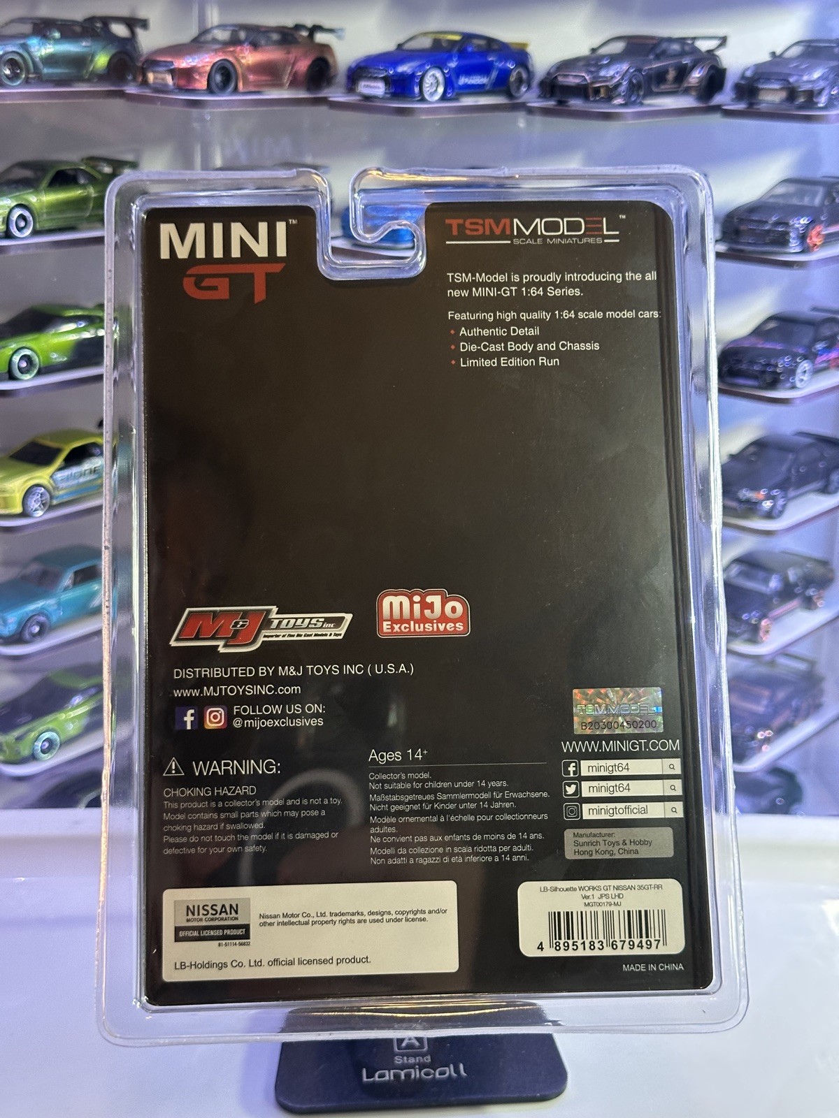 Mini GT Liberty Walk LB Nissan GT-R R35 Black 1/3000 #179 Mijo Brand New Sealed