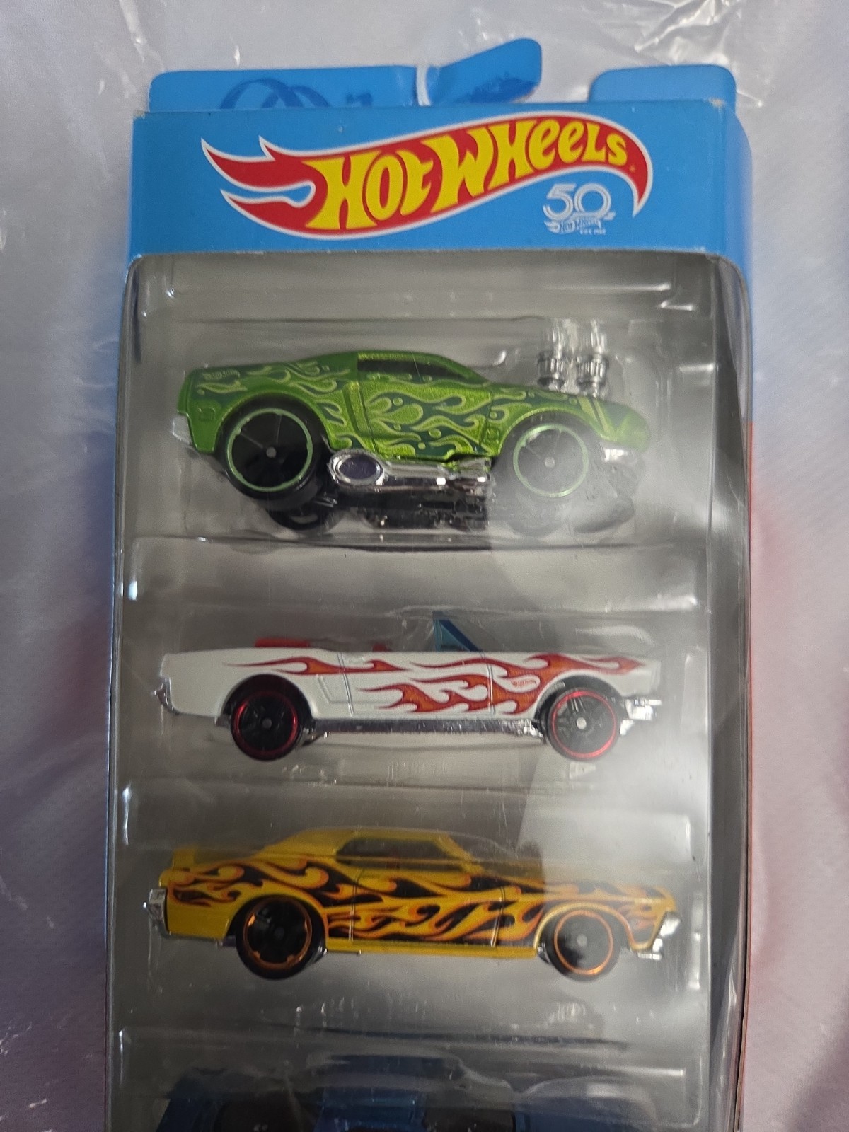 Hot Wheels “HW Flames” 50th Anniversary 5-Pack (2018)