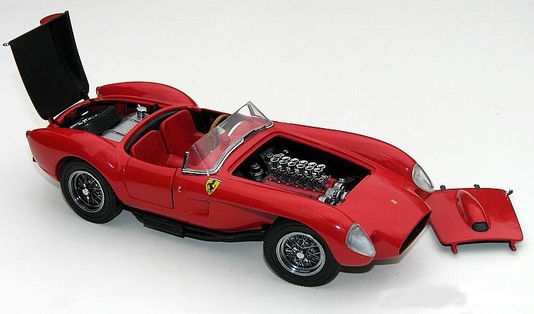 Ferrari Race Car Custom Built Model1 24Hot Rod12Metal Diecast Model18