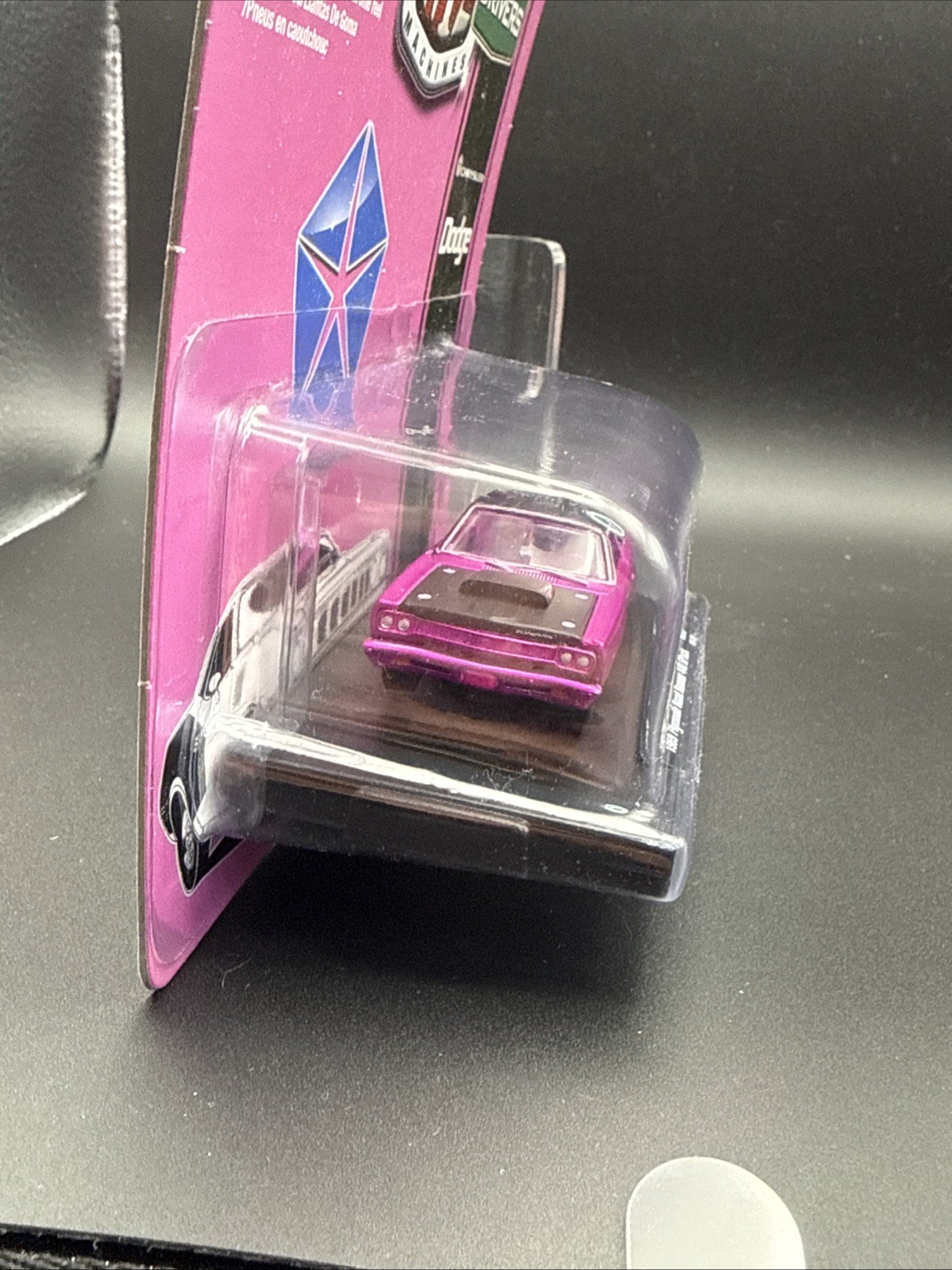 M2 Auto Drivers Satin Pink 1969 Plymouth Road Runner Chase