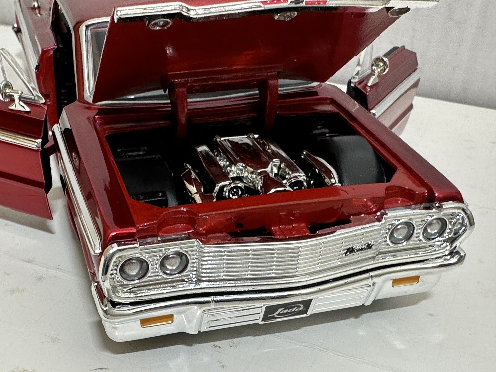 JADA BTK 1964 CHEVY IMPALA RED 1:24 DIECAST MODEL CAR NEW NO BOX