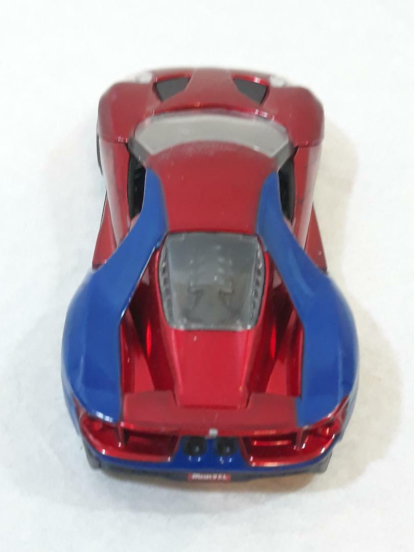 Marvel Ford GT “SPIDER-MAN” Theme Diecast Toy Car ~ Ships FREE