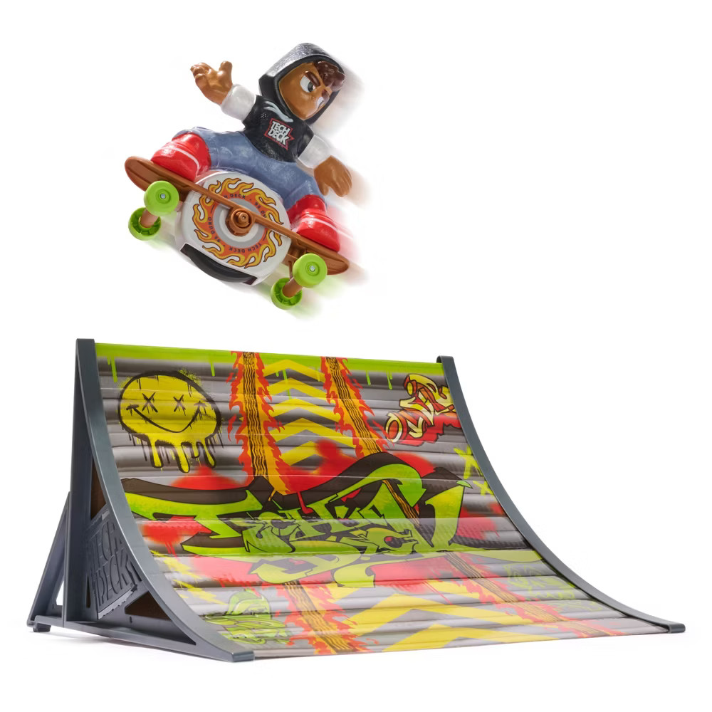 Tech Deck Shred N Blast SK8Board Flywheel Vehicle – Electronic Toy Skateboard
