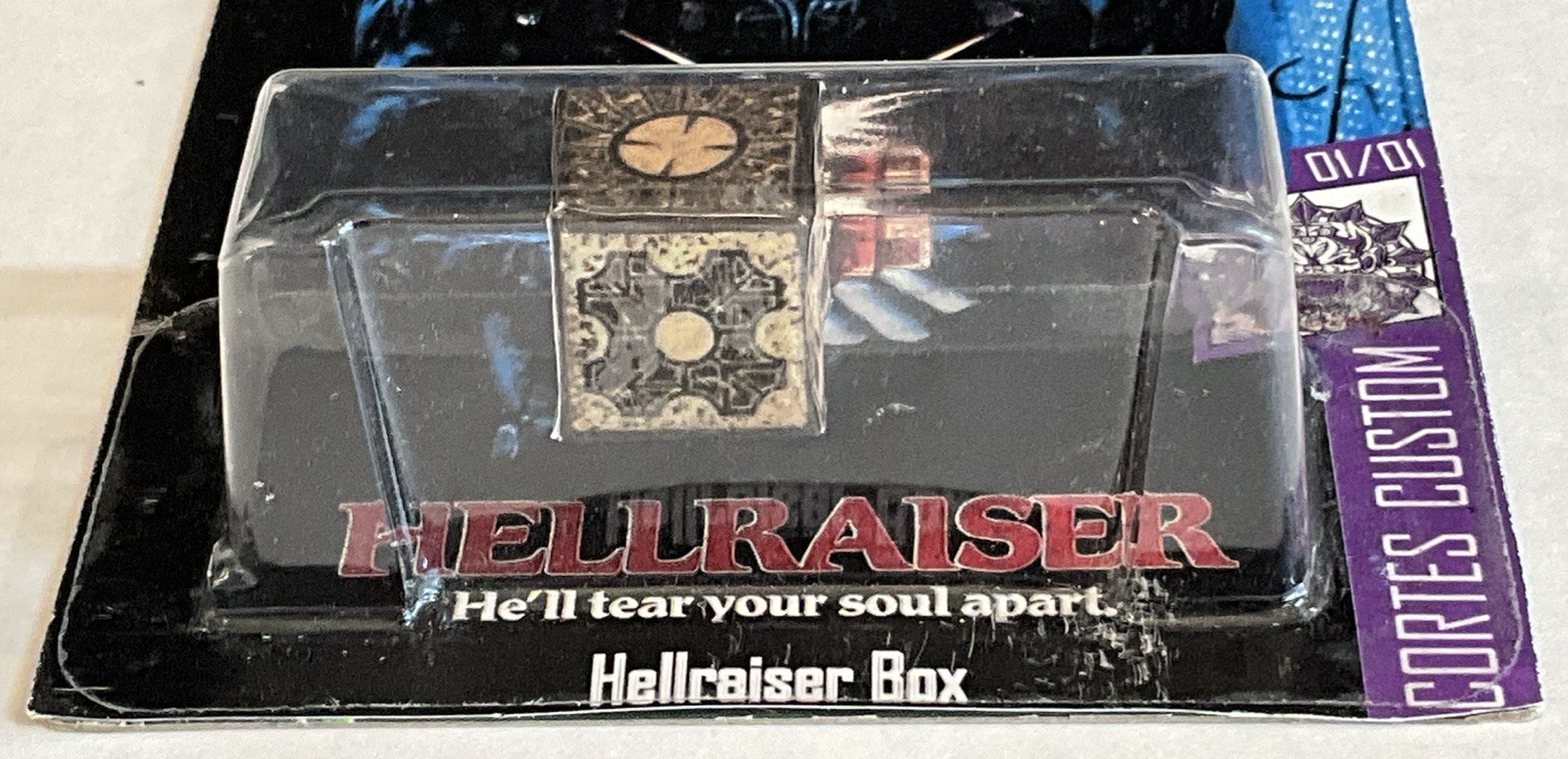 Hot Wheels Pinhead The Box Hellraiser Movie Custom Card Cortes Customs 01/01