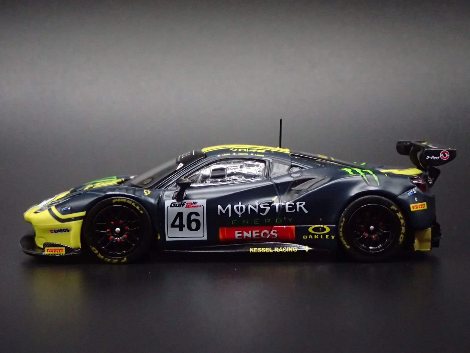 2015-2019 FERRARI 488 GT3 MONSTER ENERGY 2019 12H 1:64 SCALE DIECAST MODEL CAR