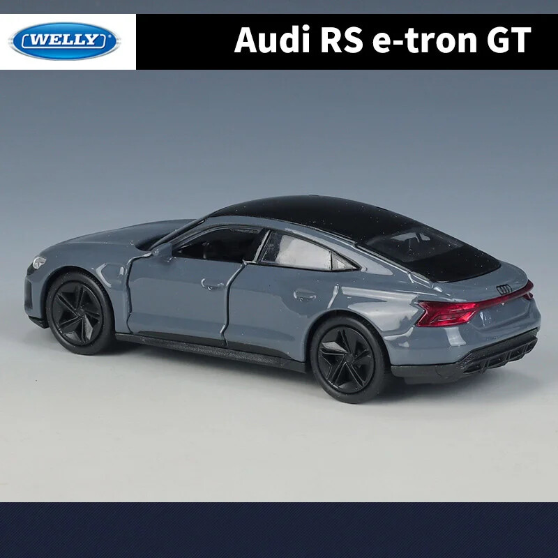 WELLY 1:36 Audi RS E-Tron GT Coupe Alloy Sports Car Model Simulation Diecast Met