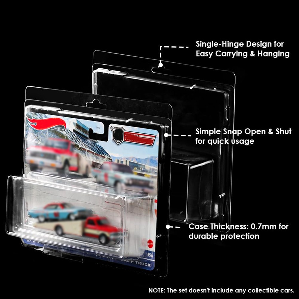 2-100Pack Diamond Protector for Hotwheels Team Transport Clamshell Diecast Case