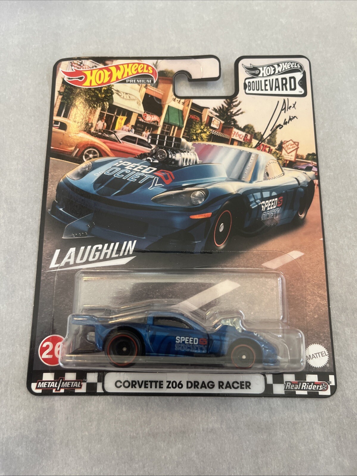 Hot Wheels 1:64 Boulevard Corvette Z06 Drag #26