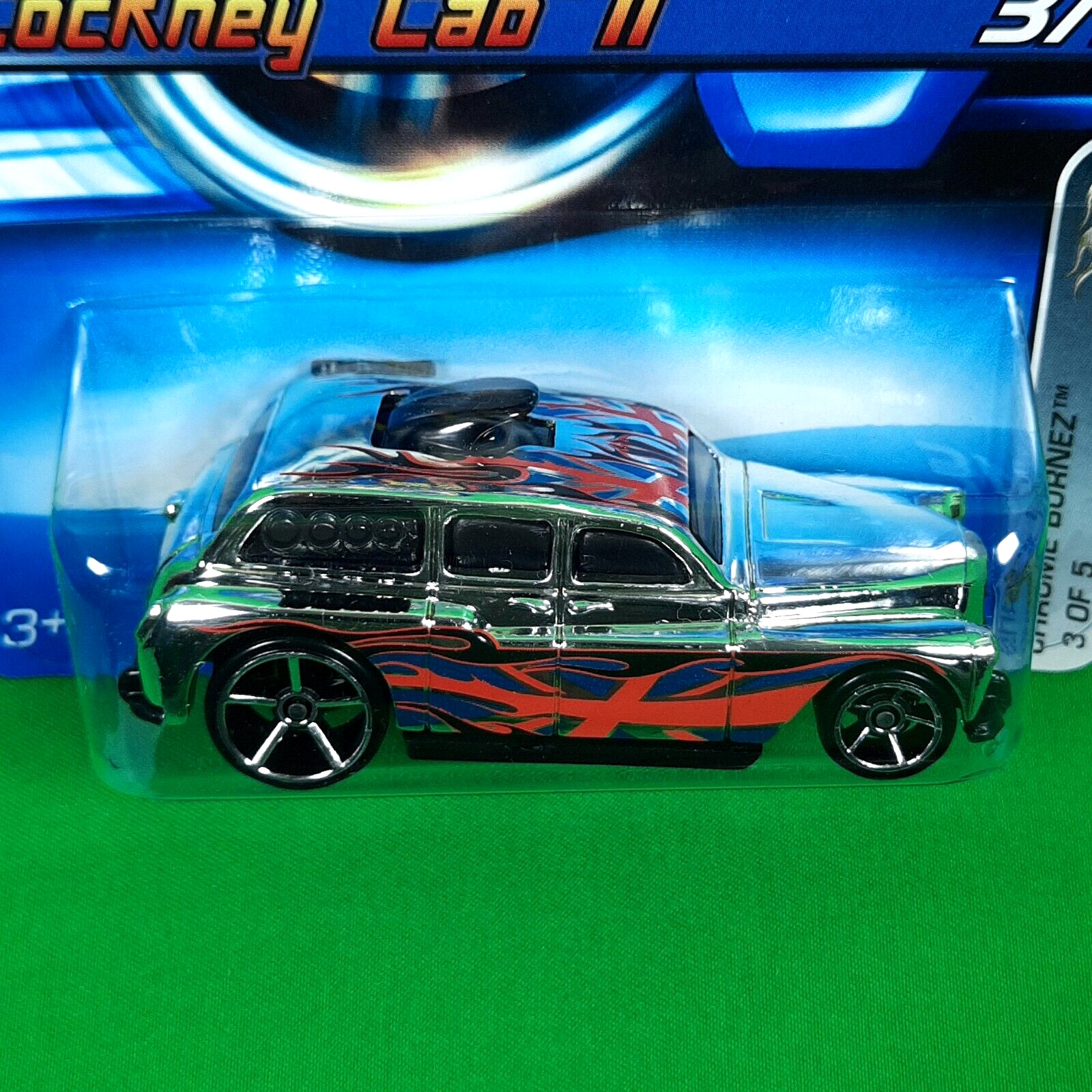 2006 Hot Wheels #068 Cockney Cab II Chrome Burnerz #3/5 OH5