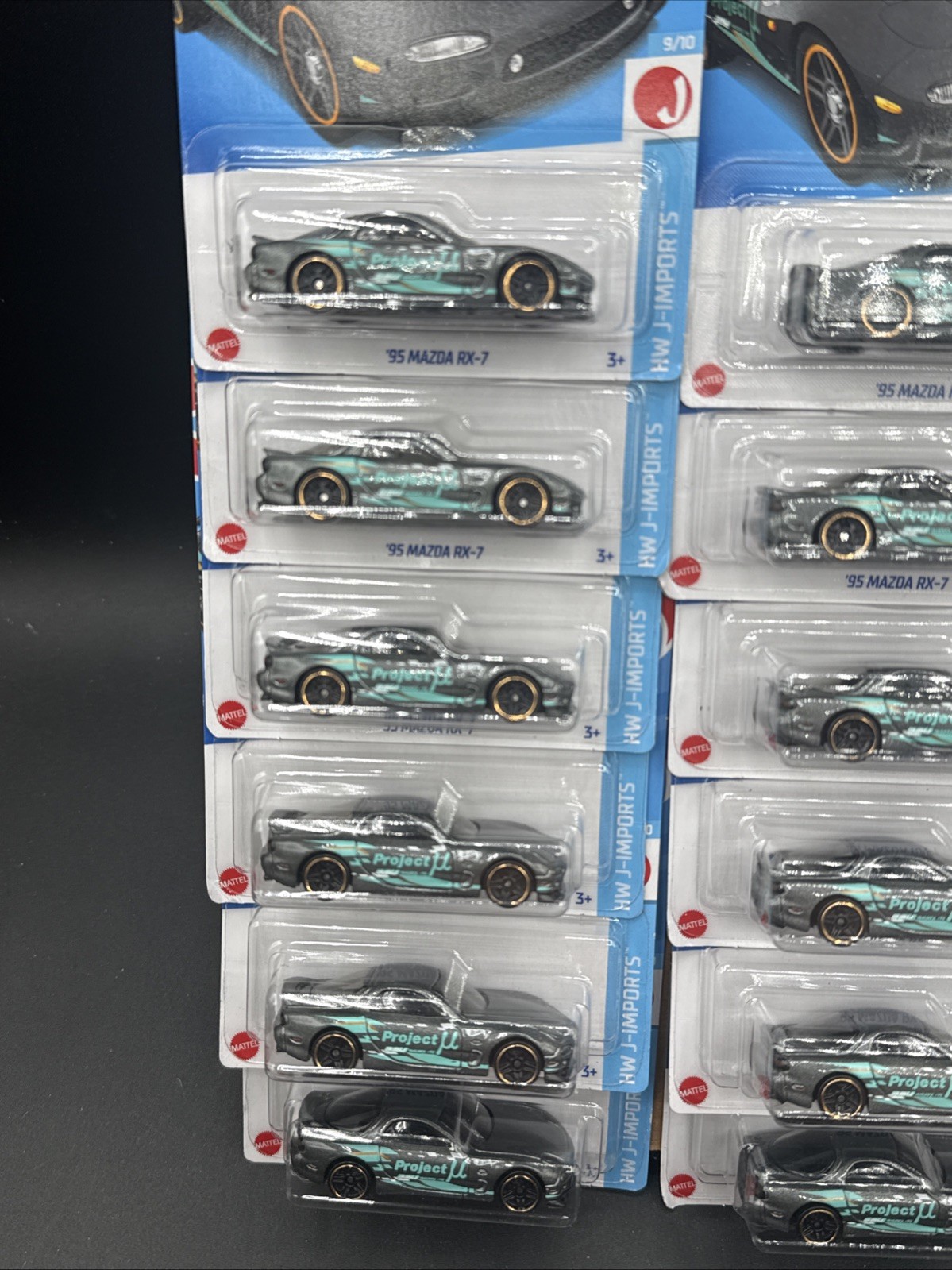 🎮2024 Hot Wheels Lotx18 KROGER EXCLUSIVE COLOR GRAY 95 MAZDA RX-7 HW JIMPORTS🎮