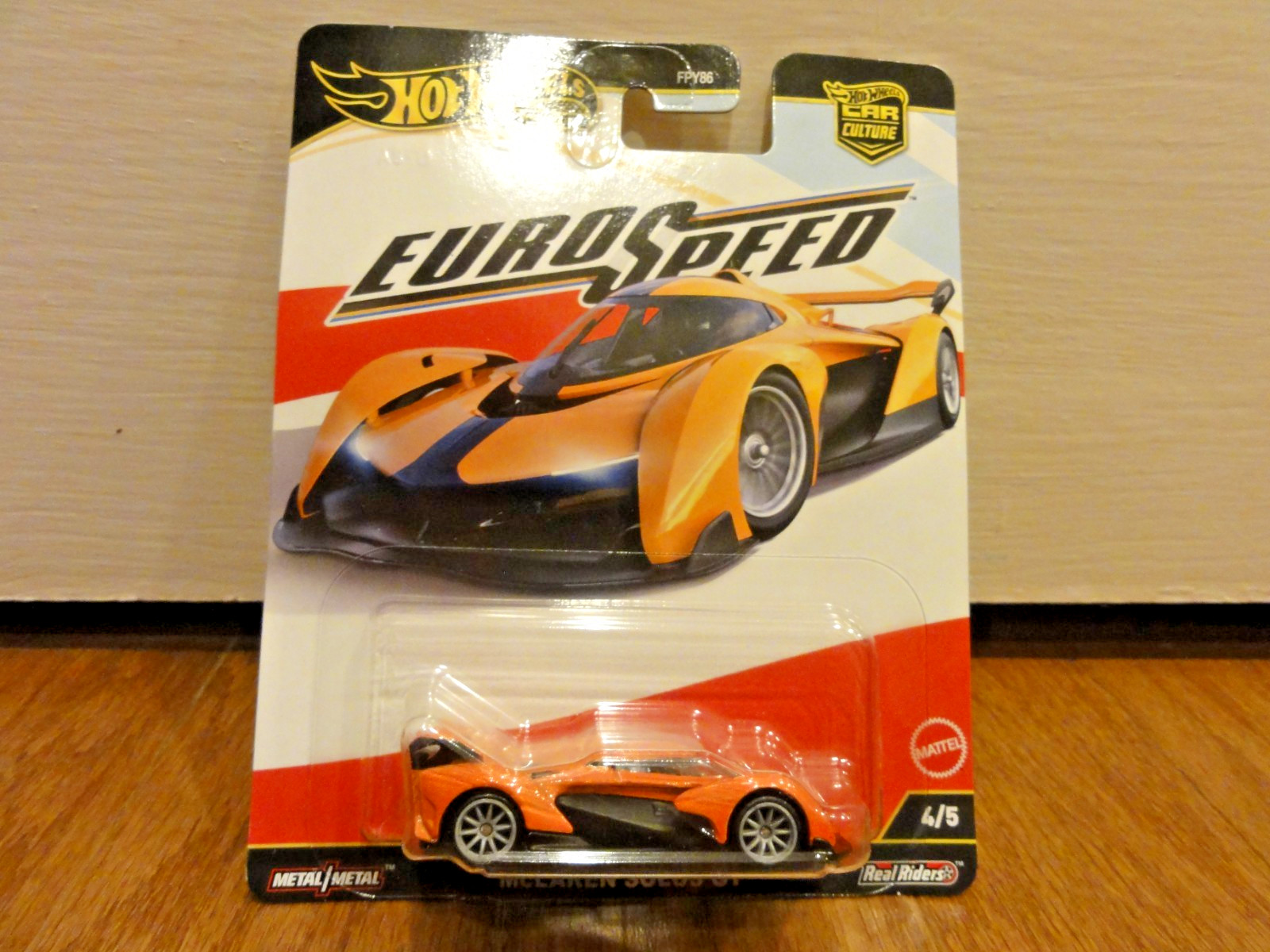 Hot Wheels Premium Car Culture Euro Speed Mclaren Solus GT Real Riders Diecast