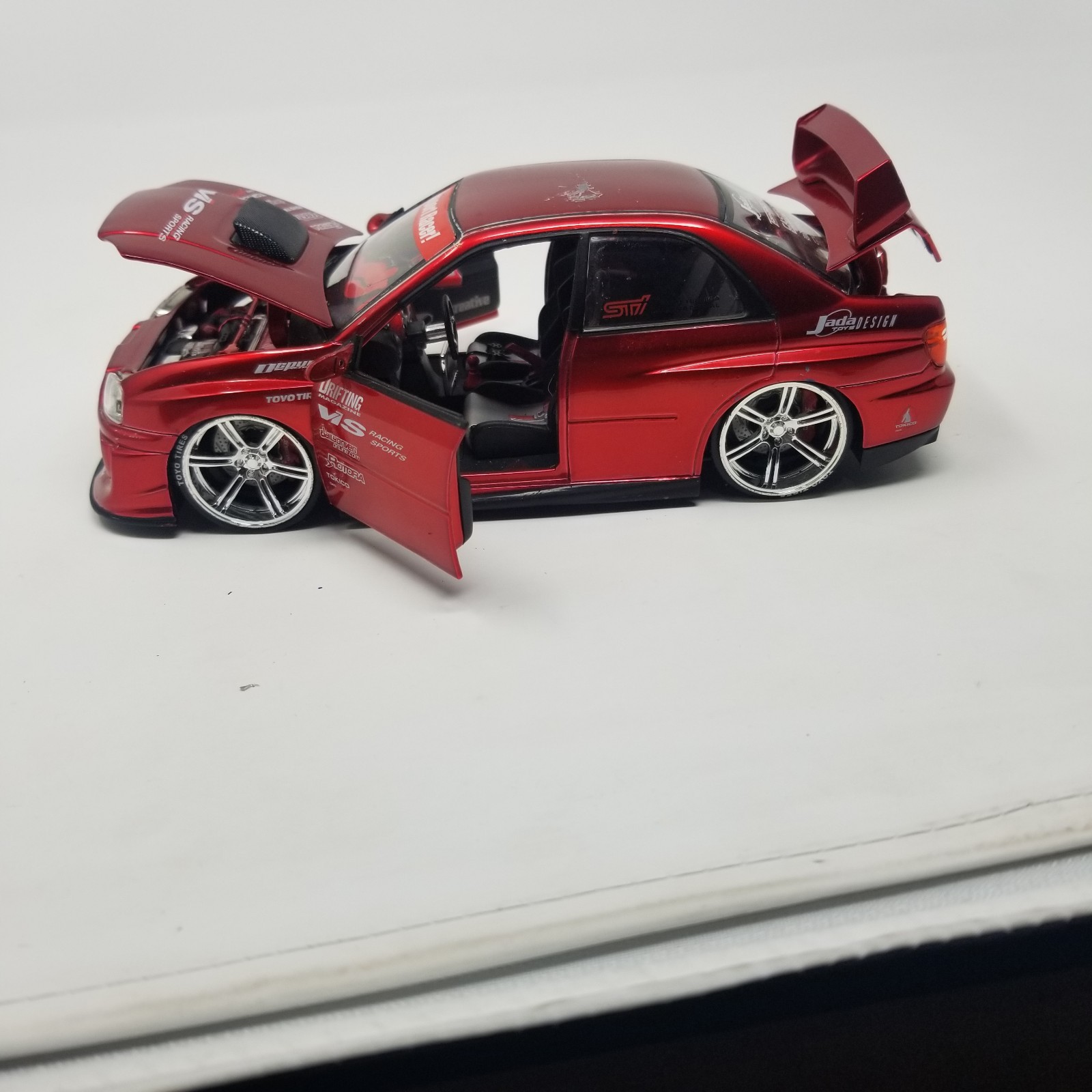 Jada Toys Import Racer 1:24 Scale Red Subaru Impreza WRX STi