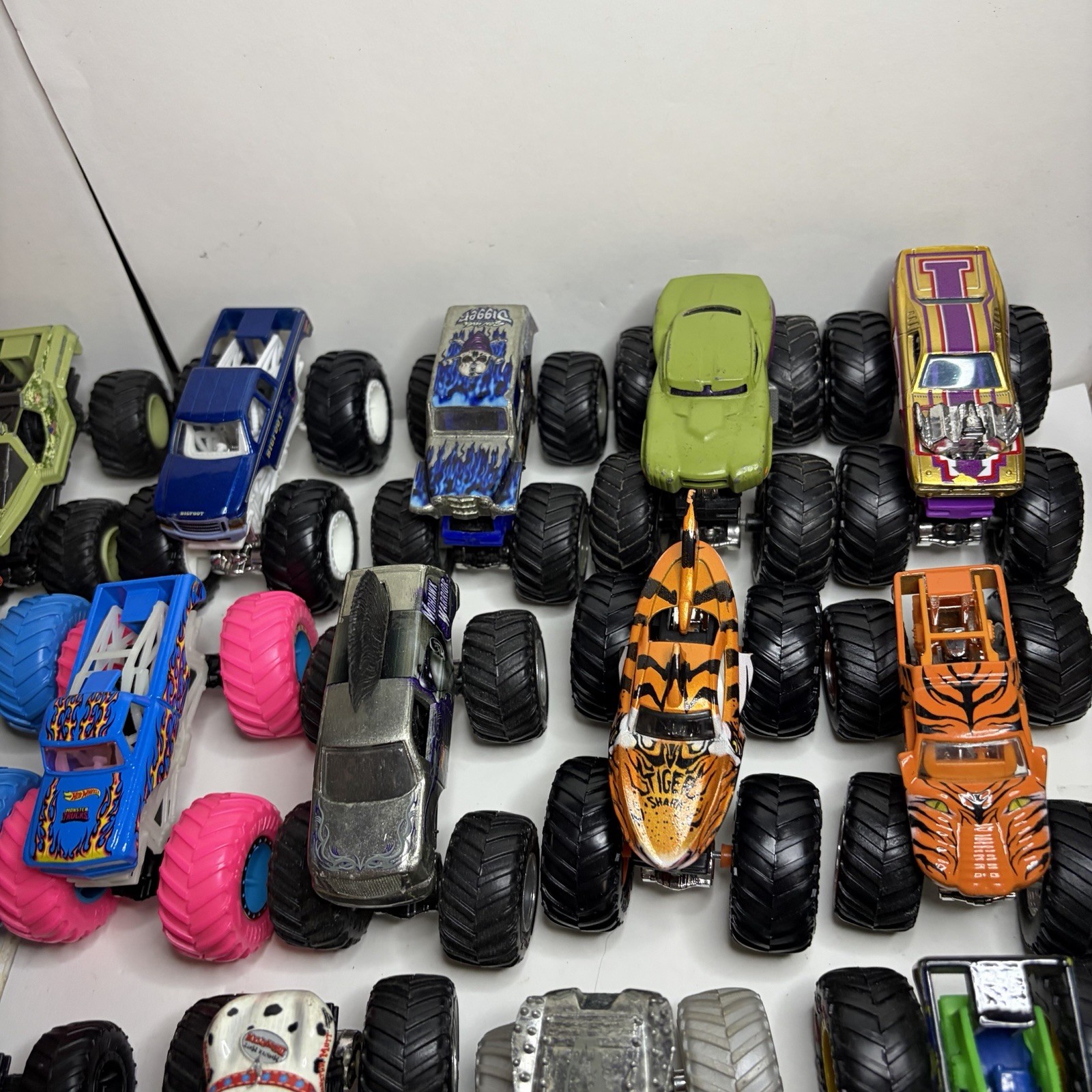Lot of 24 Hot Wheels Monster Trucks 1:64 Scale Diecast Mixed Variety Collection