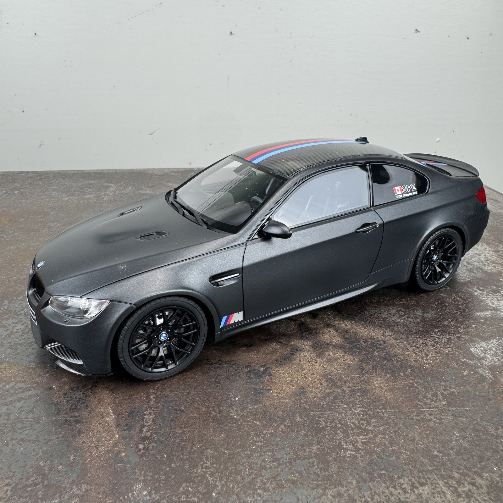 GT SPIRIT 1/18 Scale BMW M3 E92 DTM Champion Resin Model Car BLACK