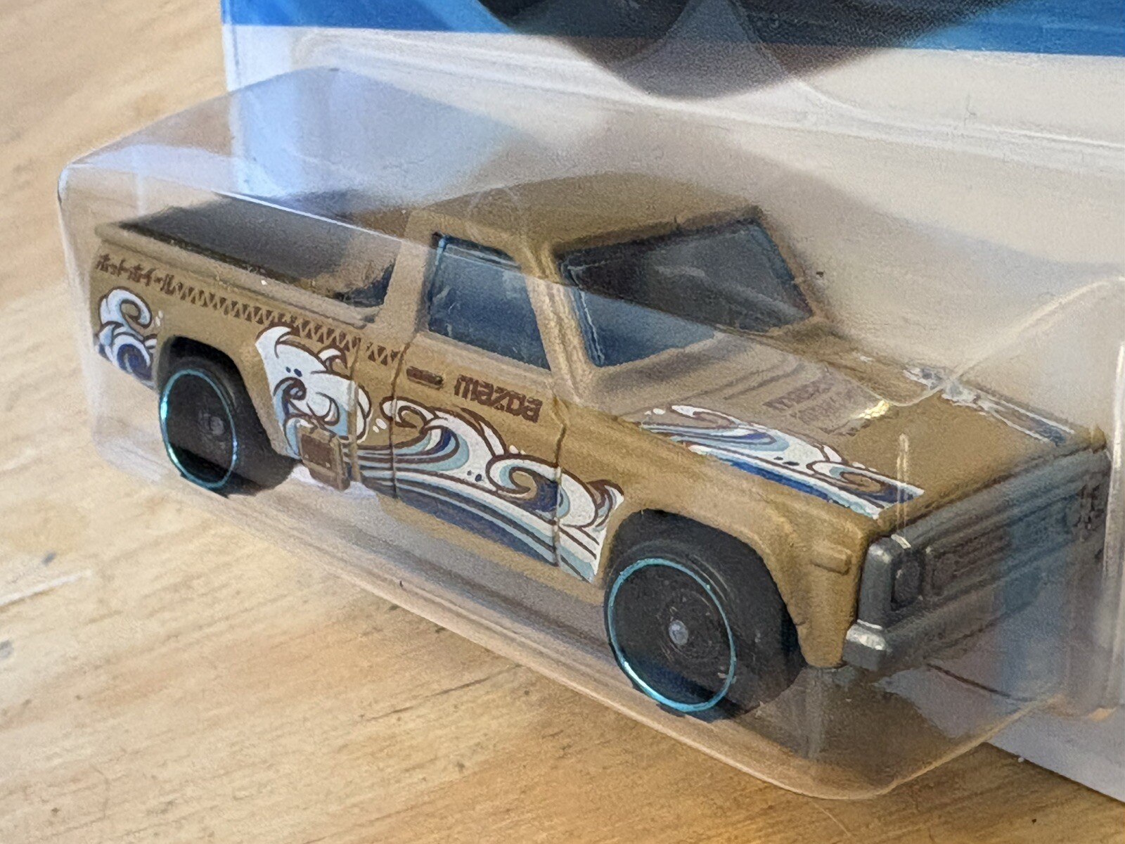 HOT WHEELS TAN MAZDA REPU 47/250 HW J-IMPORTS 2/5 DIECAST TOY TRUCK