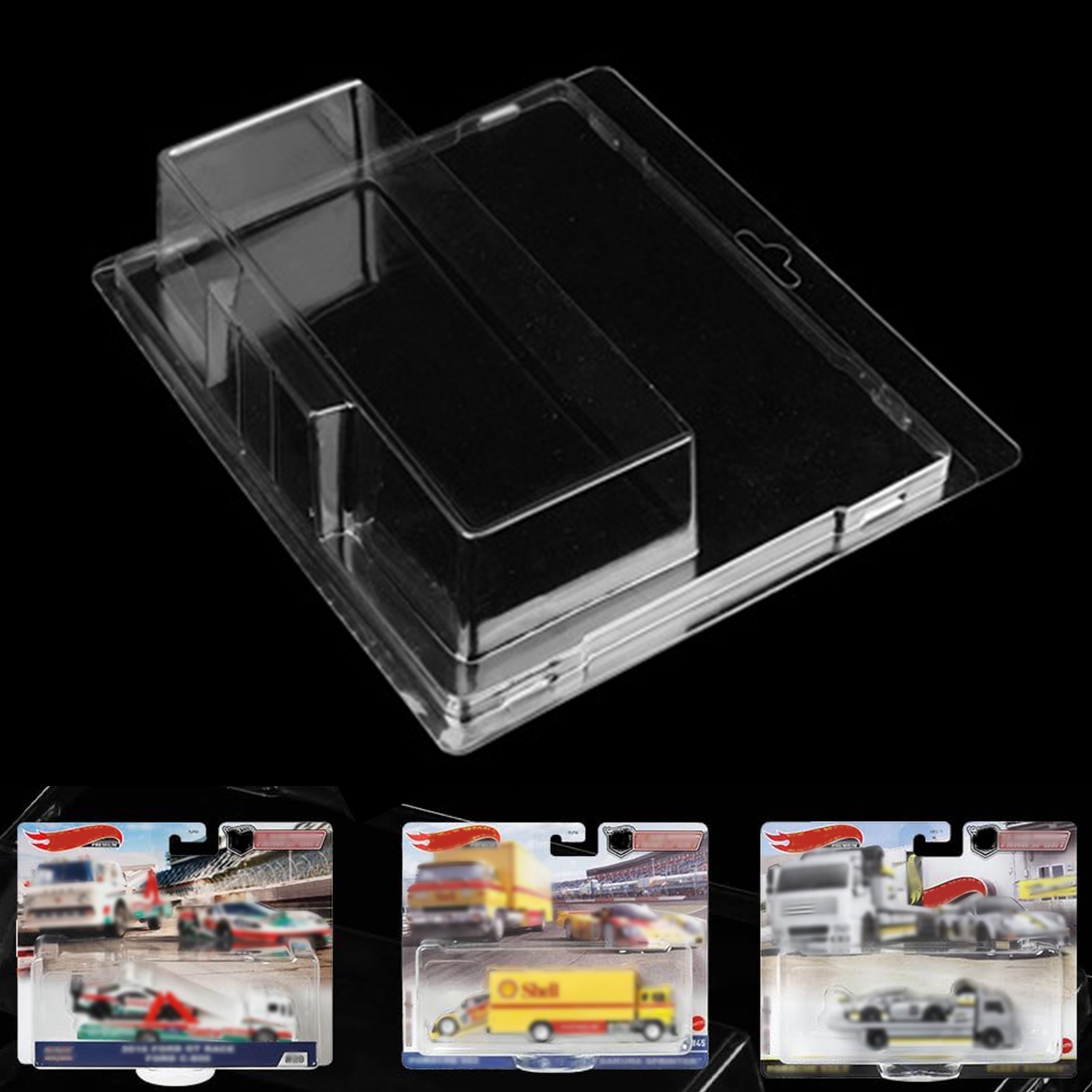 2-100Pack Diamond Protector for Hotwheels Team Transport Clamshell Diecast Case