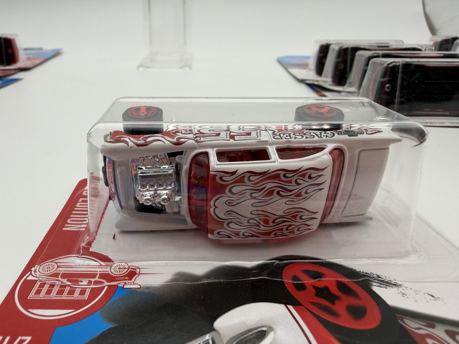 2016 Hot Wheels Target Exclusive Red Edition WHITE 55 CHEVY BEL AIR GASSER 2/12