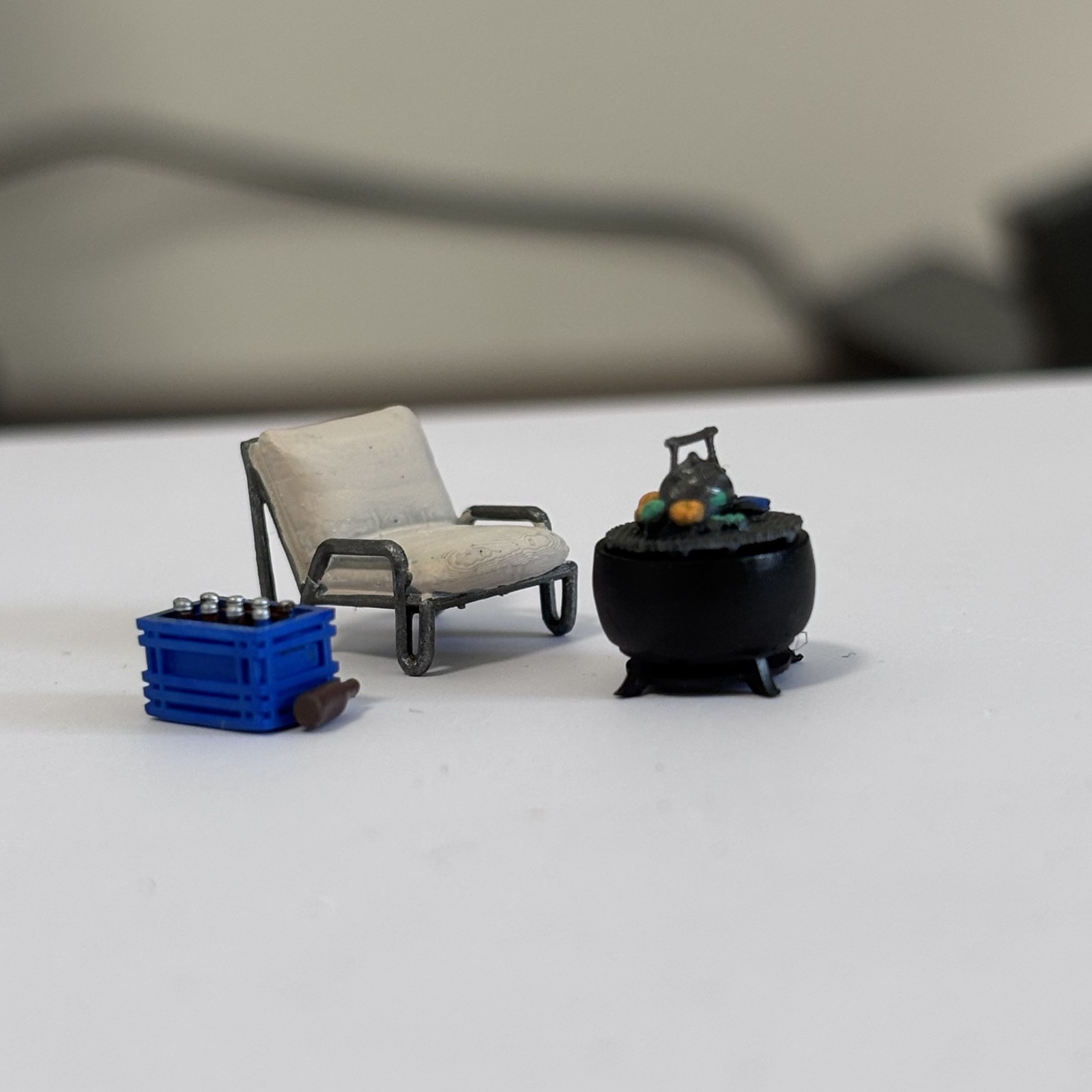 Diorama 1/64 Repair Workshop Model Accessories Garage Leisure Terrace Model