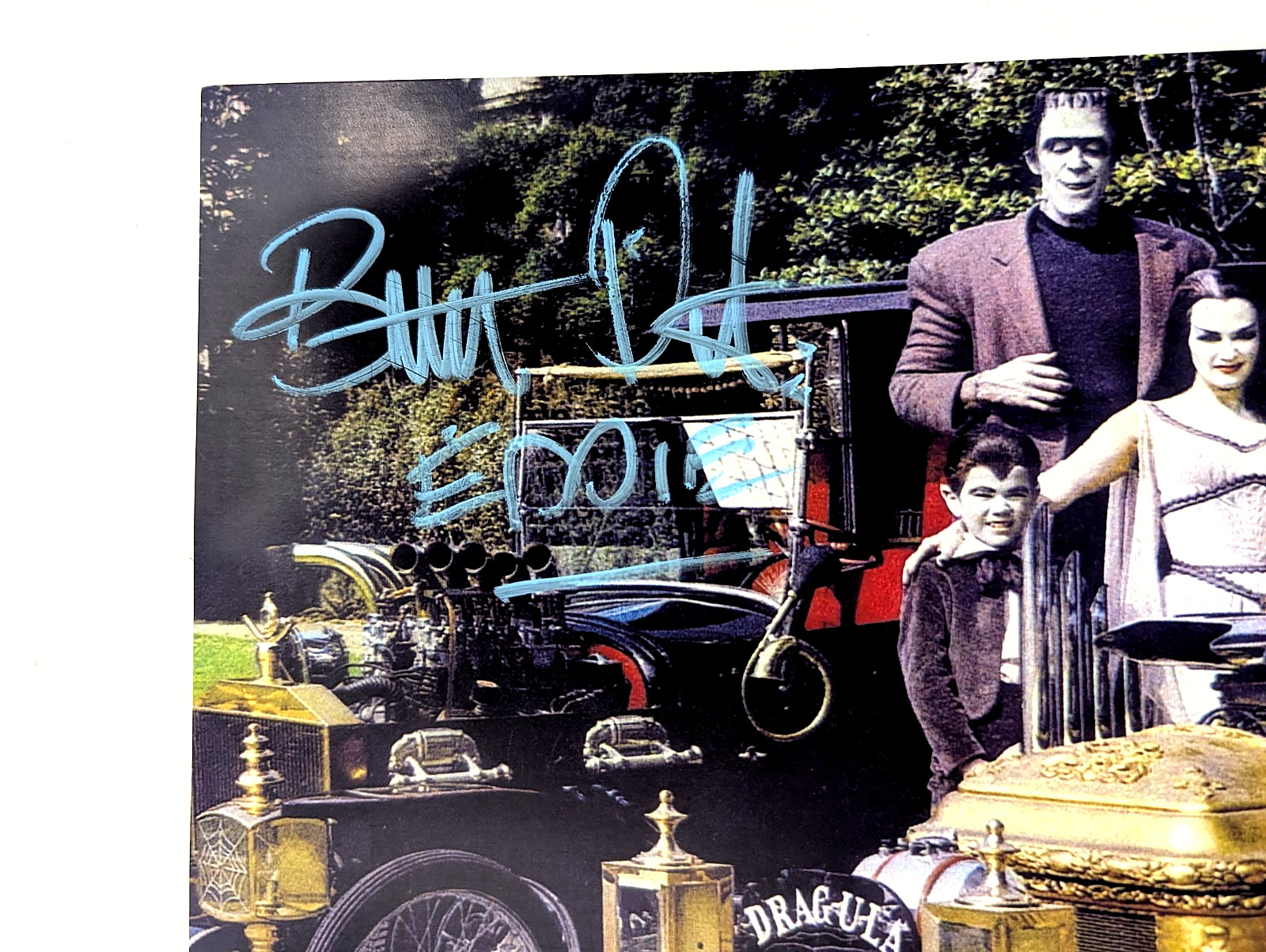 Munsters Dragula Coffin Body Dragster & Photo Signed by Butch Patrick “Eddie”