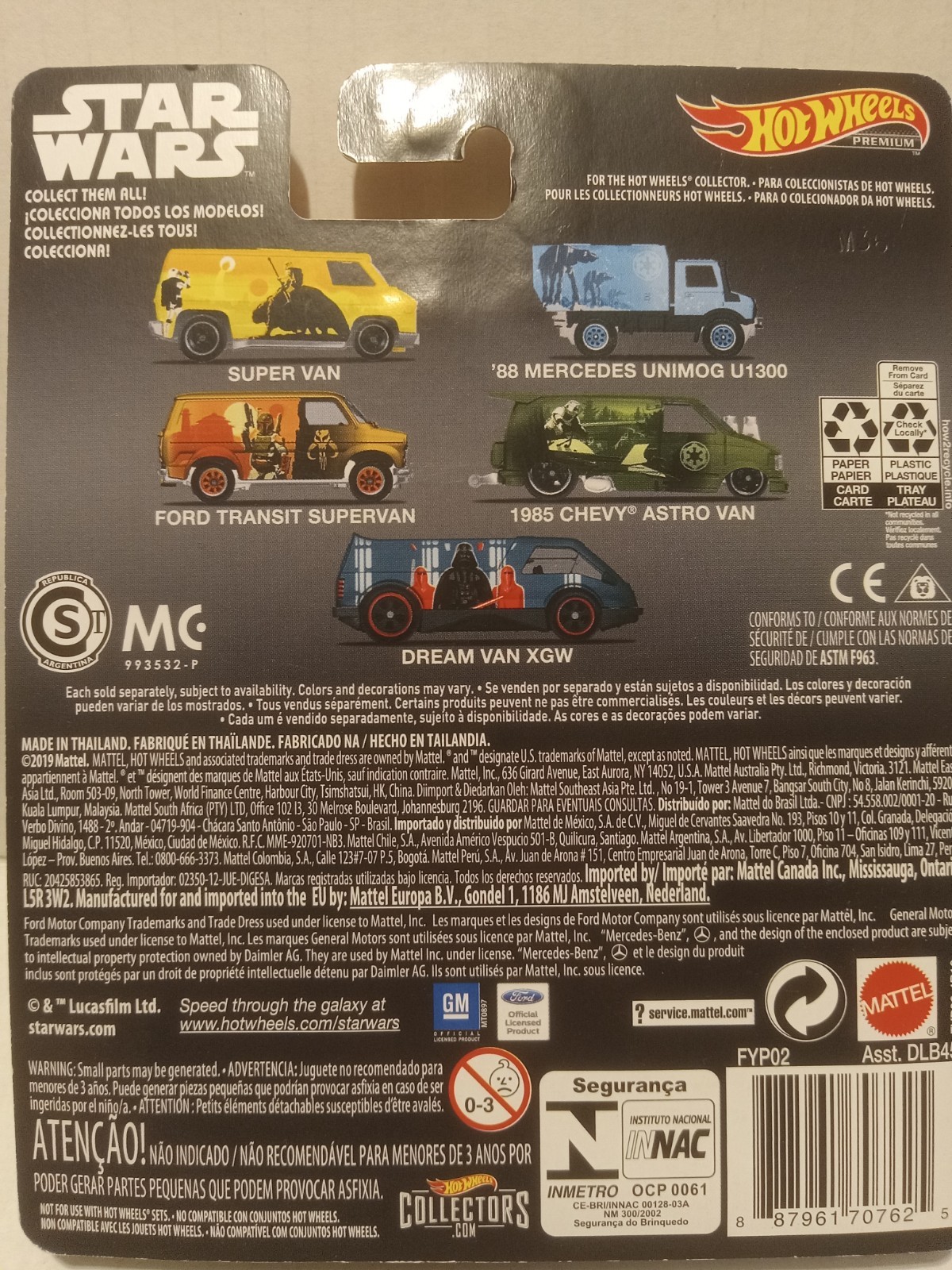 Hot Wheels Premium Star Wars Ford Transit Supervan Boba Fett Real Riders Metal