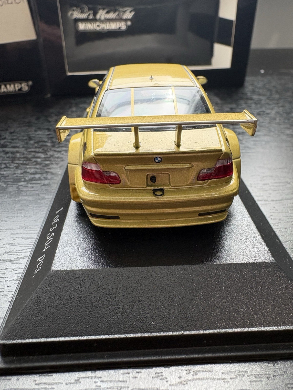1:43 Minichamps BMW M3 E46 GTR Phoenix Yellow