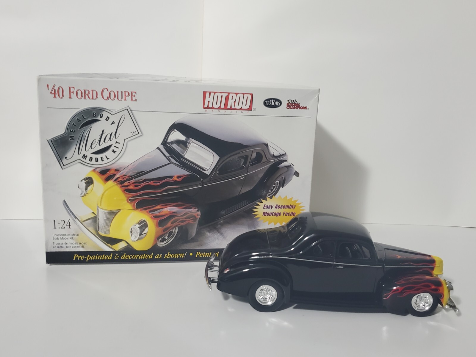 1-24 Testors Die Cast Metal 40 Ford Coupe New Build Super Nice