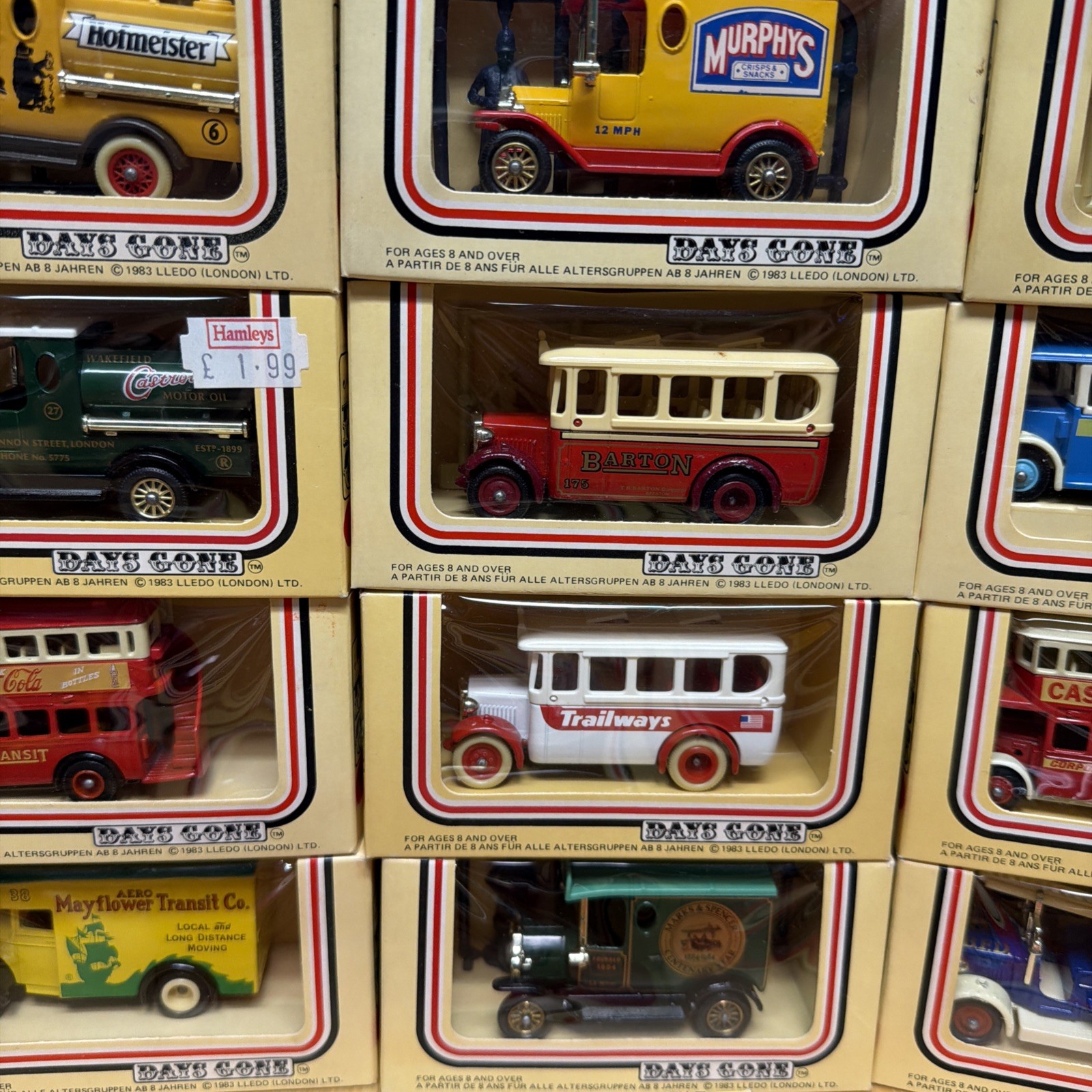 LOT 23) 1986 Lledo MODELS OF DAYS DONE Bus Carriage Delivery Truck Advert UK NEW