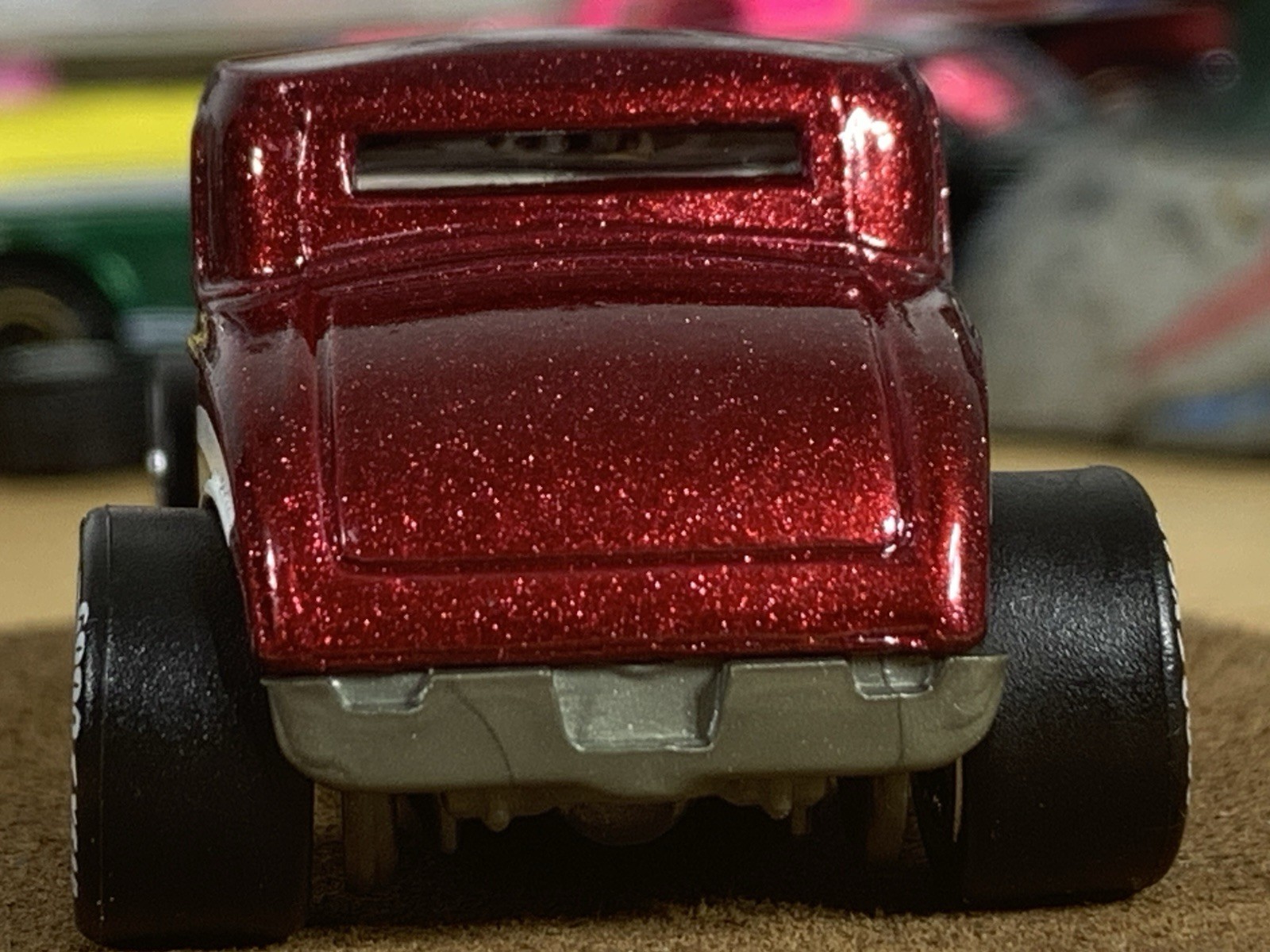 Hot Wheels ’32 Ford Pearl Red Frankie’s Garage Custom Wheel Swap Loose