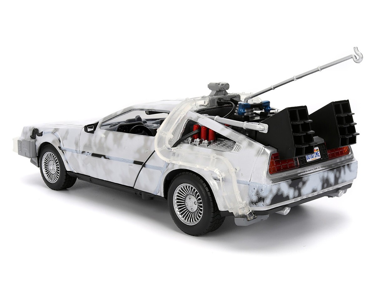 JADA BACK TO THE FUTURE DMC DELOREAN TIME MACHINE 1/24 FROSTED VERSION 36145