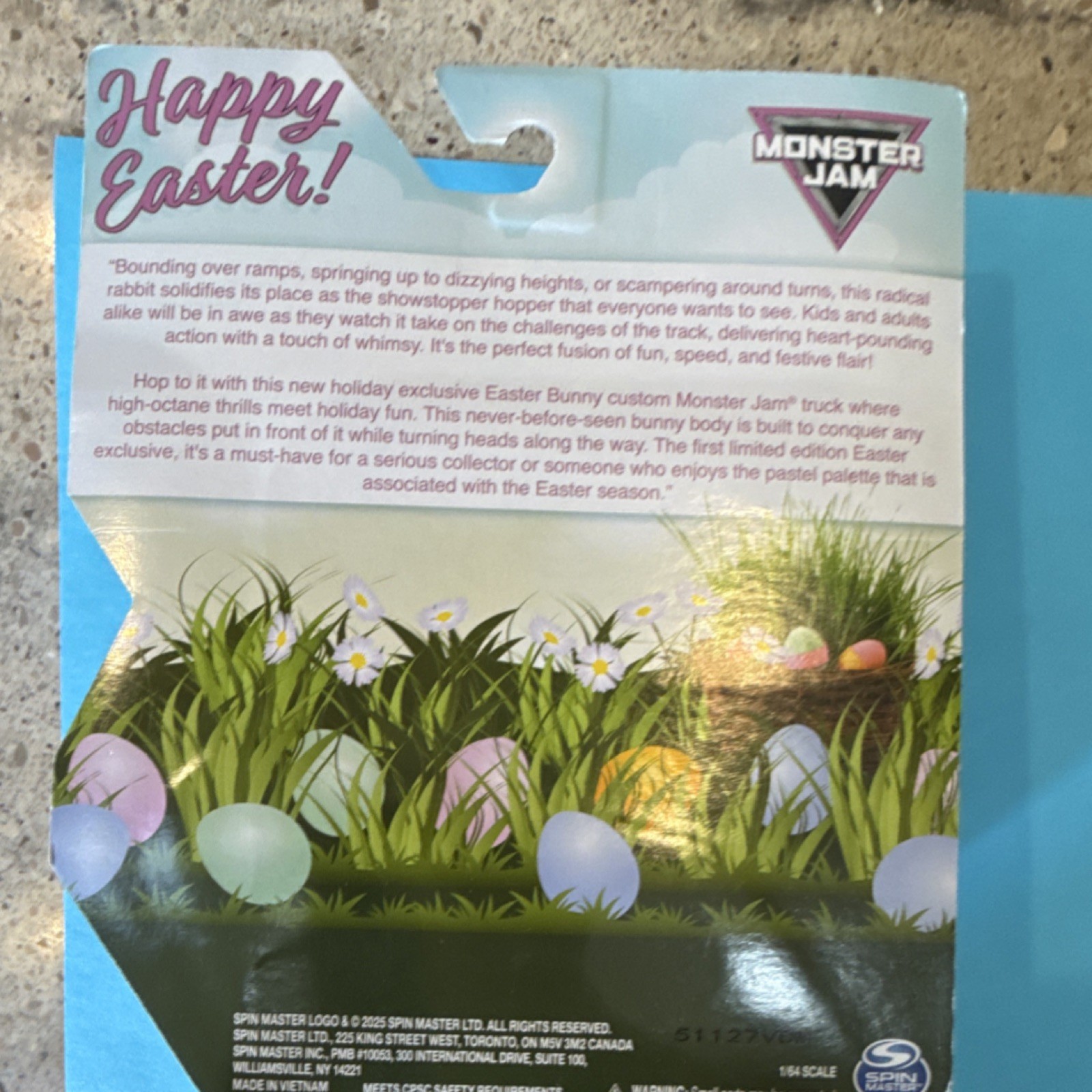 Spin Master Monster Jam Easter Bunny Limited Edition 1 of 5,000 1:64 Diecast