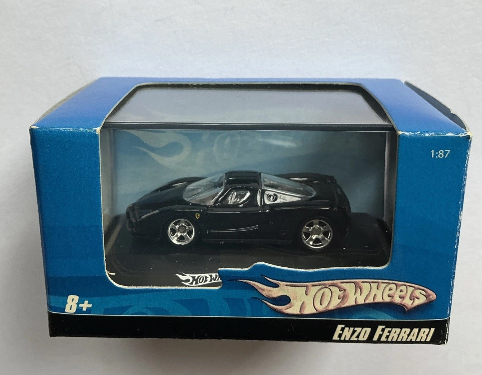 Hot Wheels 2007 ENZO FERRARI 1:87/HO Scale Lot of 3 Red, Black & Blue NIP