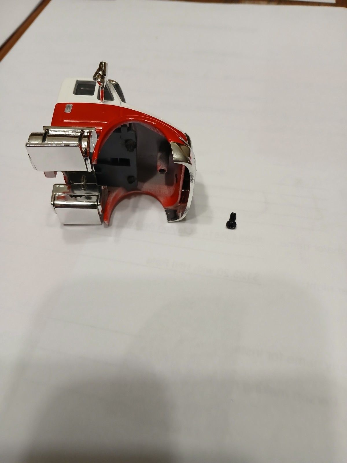 1/64 International IH 8600 Red White Cab SpecCast
