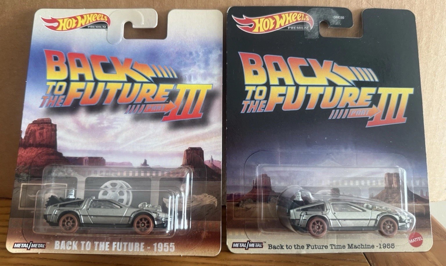 Hot Wheels Back To The Future lll 2 versions