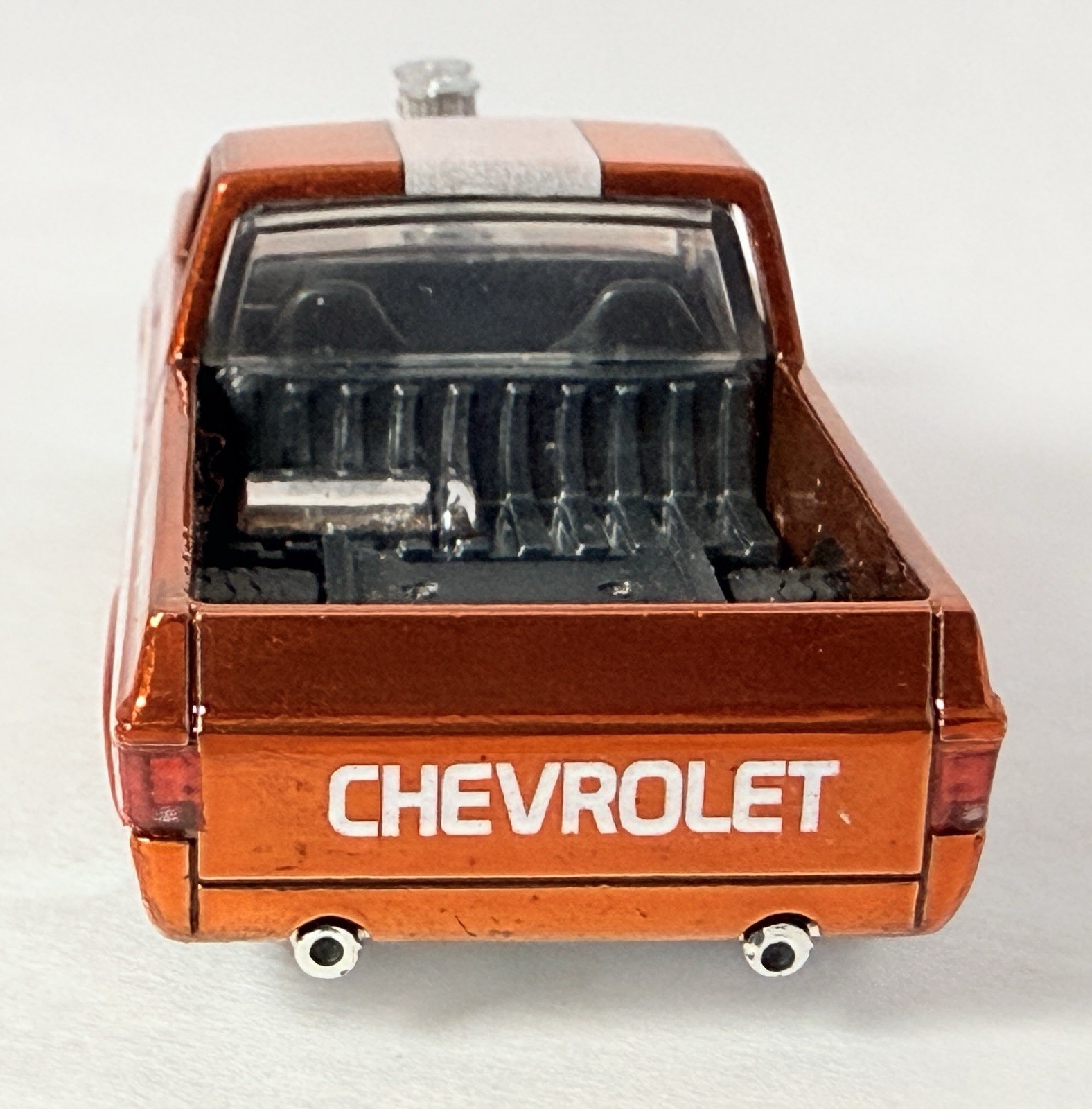 Hot Wheels Custom ’83 Chevy Silverado Holley 327 Copper Real Riders Loose Pickup