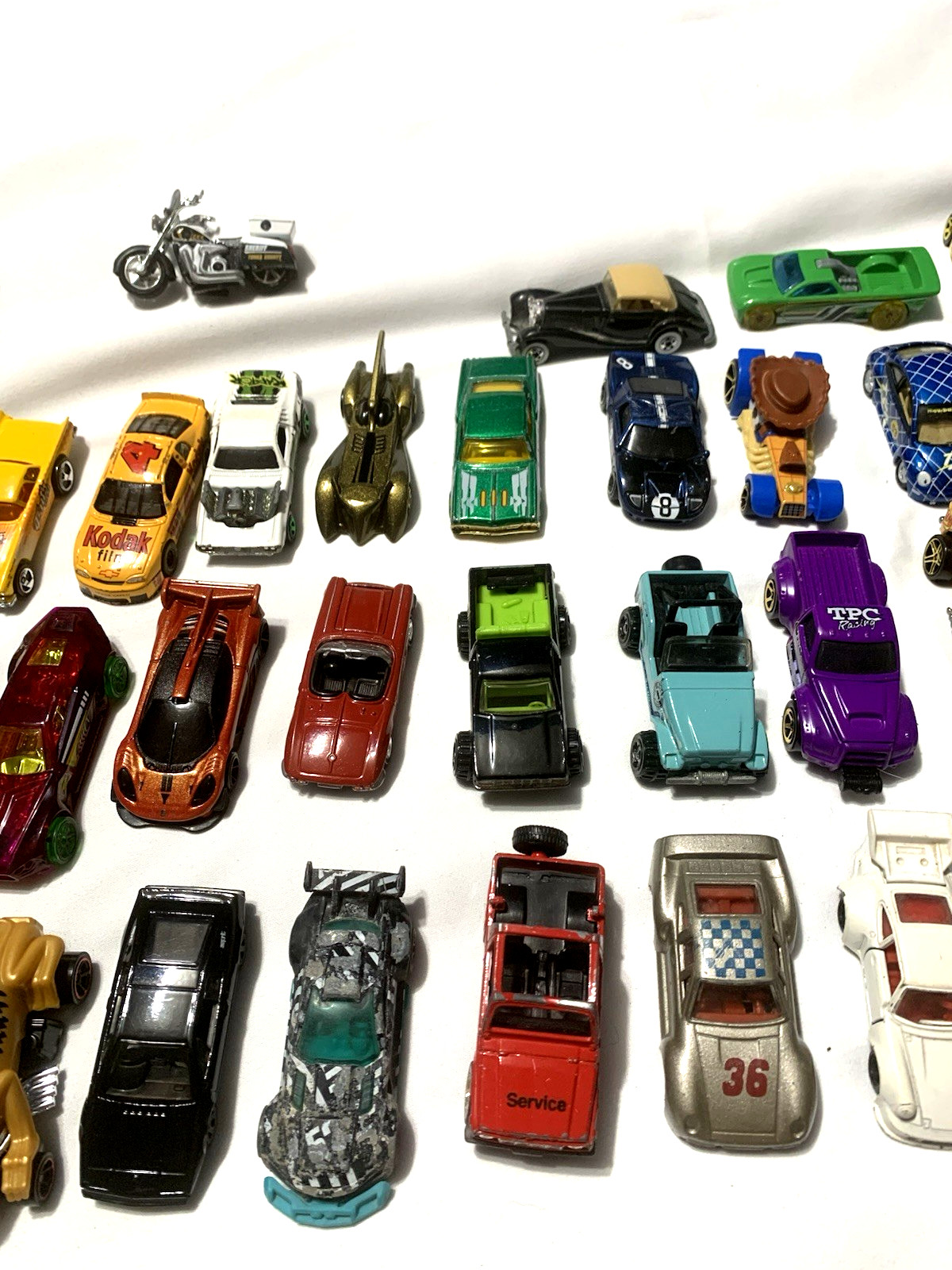 Lot of 65 Mixed Brands Hot Wheels Loose Cars From Various Years and Models