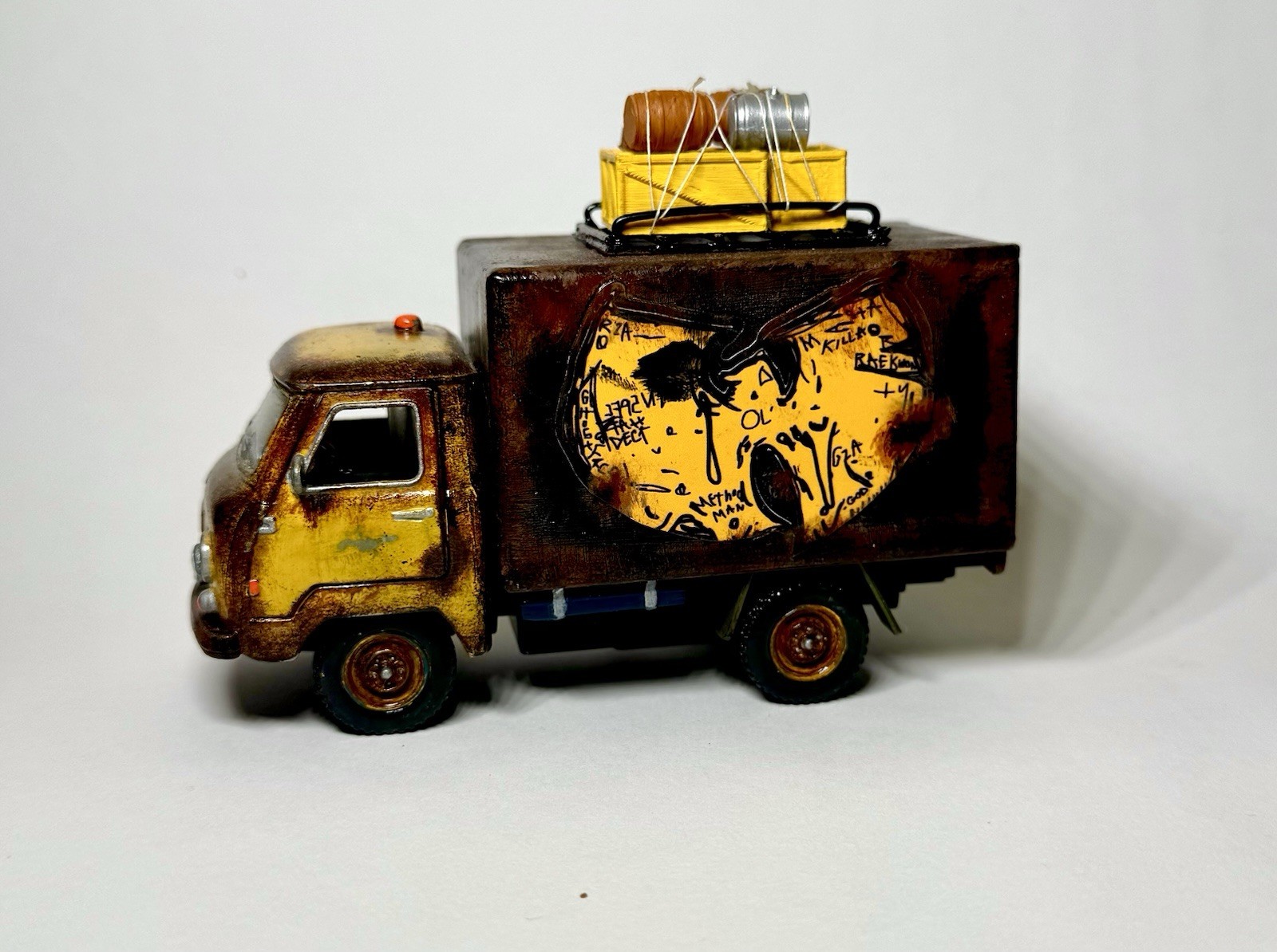 Custom 6” Diecast 1/25 Wu Tang Killa Bee Truck Hot Wheels Hand Painted Rat Rod