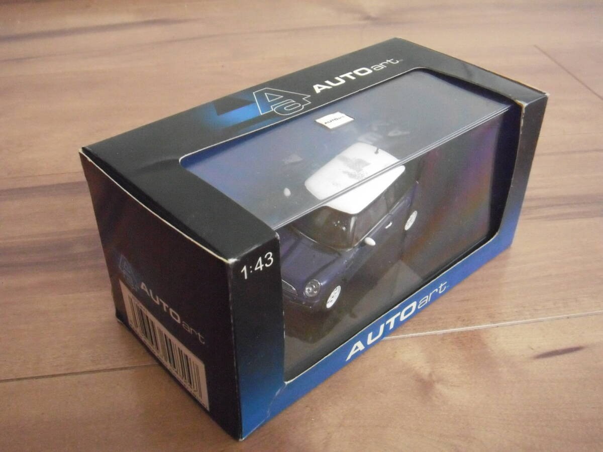 Autoart BMW Mini Cooper Diecast Blue