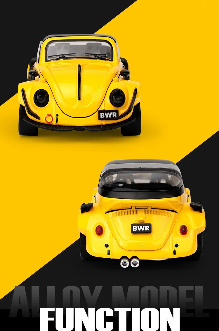 1:32 Beetle Type 1 Alloy Modified Wide Body Sports Car Model Diecasts Metal Clas