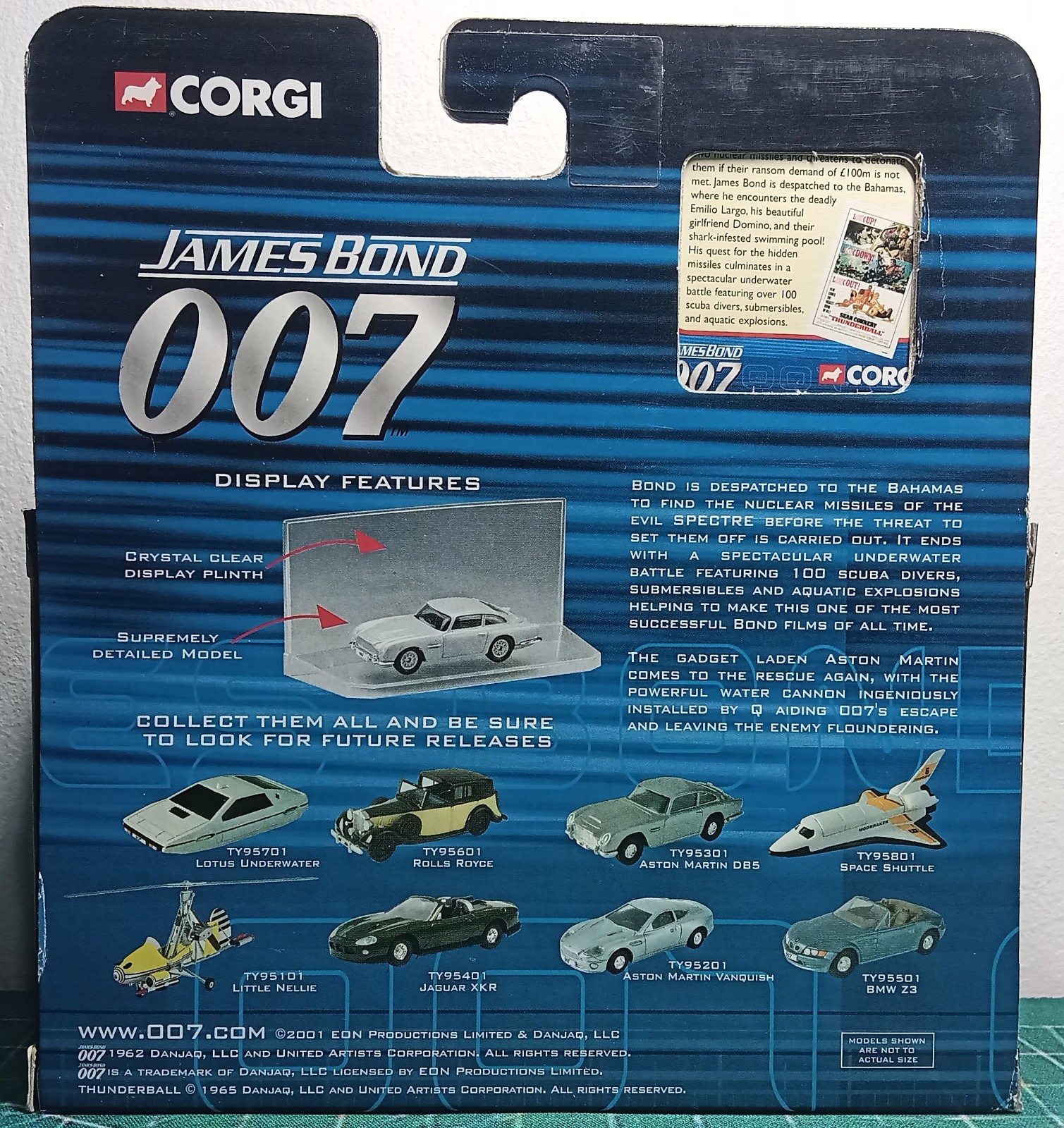 Corgi James Bond 007 Thunderball Aston Martin DB5 TY95301 MINT New In Box 2003