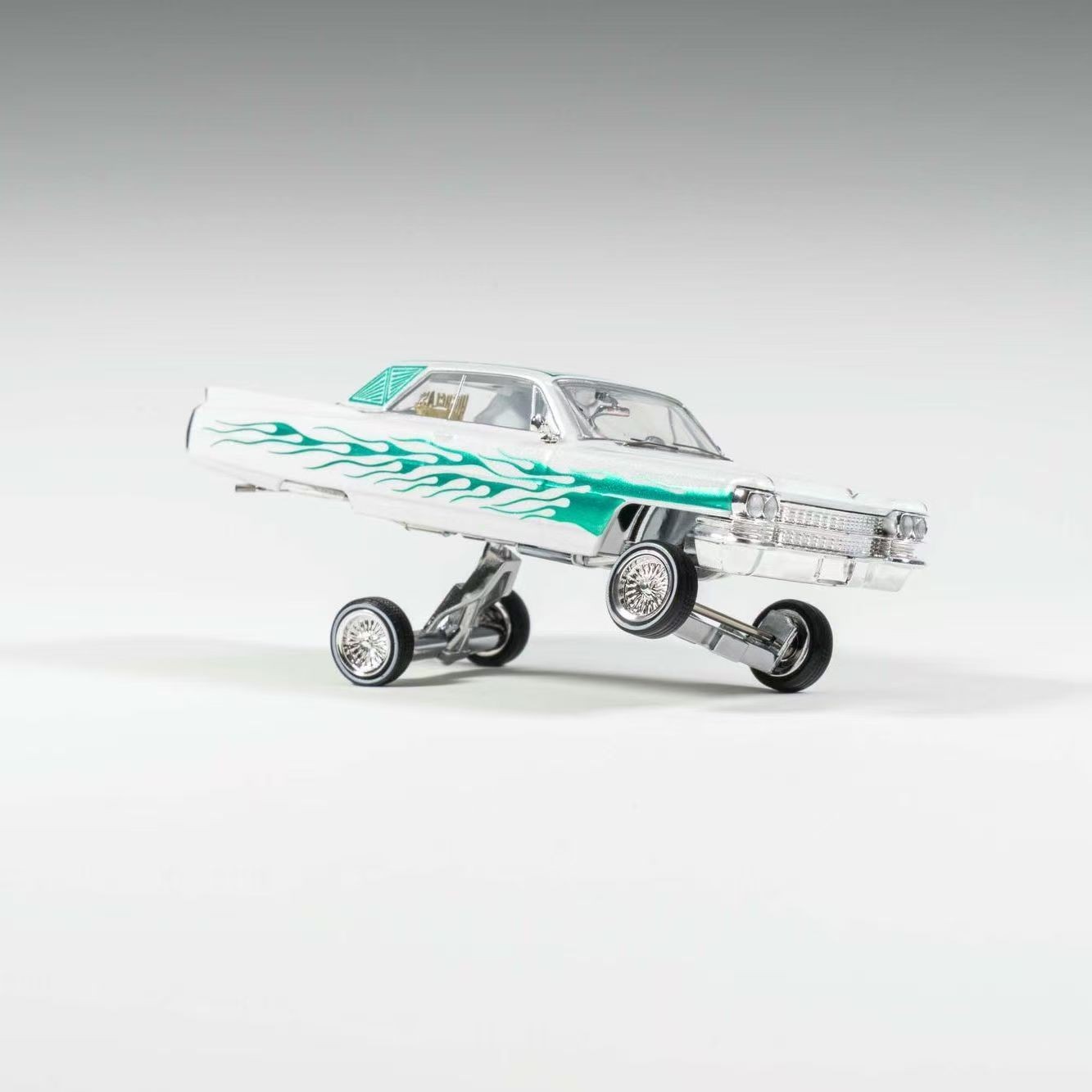 97M 1:64 1964 Coupe Coupe DeVille LowRider Diecast Model Car
