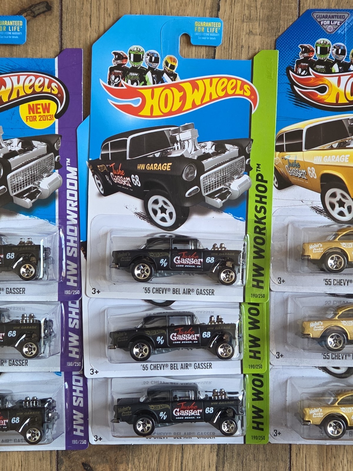 12 Hot Wheels ’55 Chevy Bel Air Gasser HW Showroom ’57 Chevy Bel Air Variations