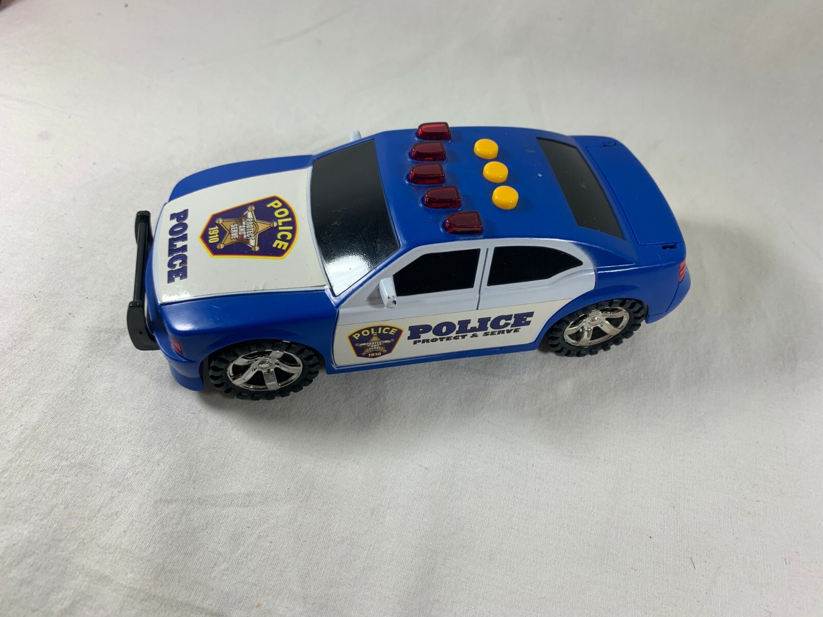 Lot of 4 Safety Service Toy Cars Police Fire Rescue Ambulance Emergency Response