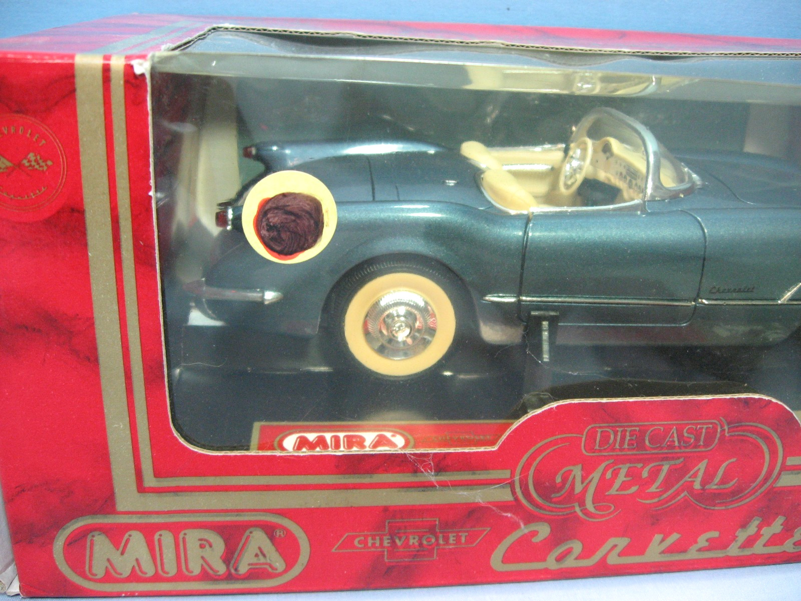 Mira Golden Line Die Cast 1:18 Scale 1954 Corvette Classic NIB Made in Spain